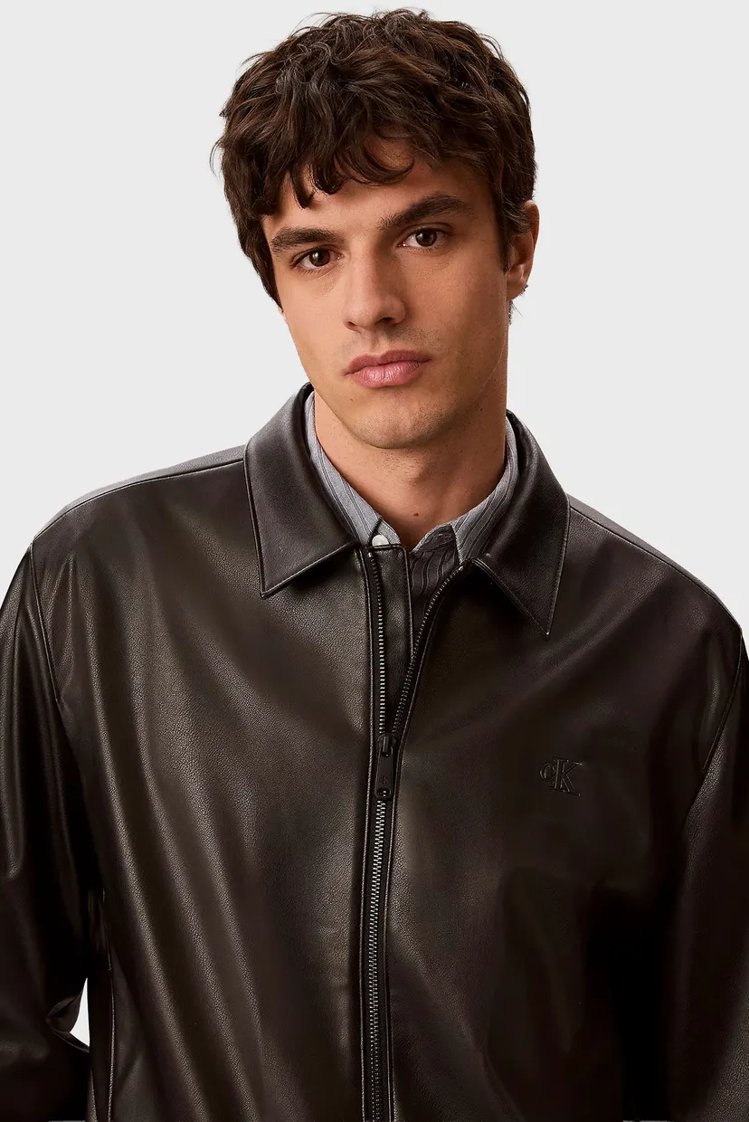 Куртка кожаная/LS FAUX LEATHER BOMBER JKT 6