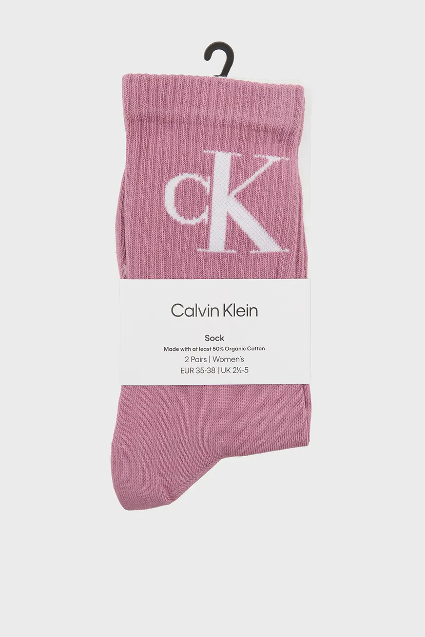 Носки/CKJ WOMEN SOCK 2P MONOGRAM 3