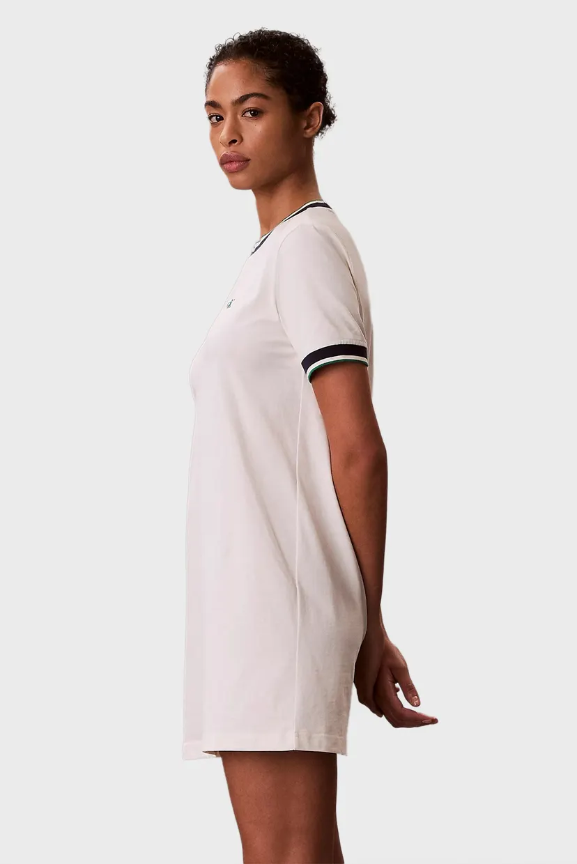 Платье/SS CTN MONOGRAM STRIPE TRIM MINI 3