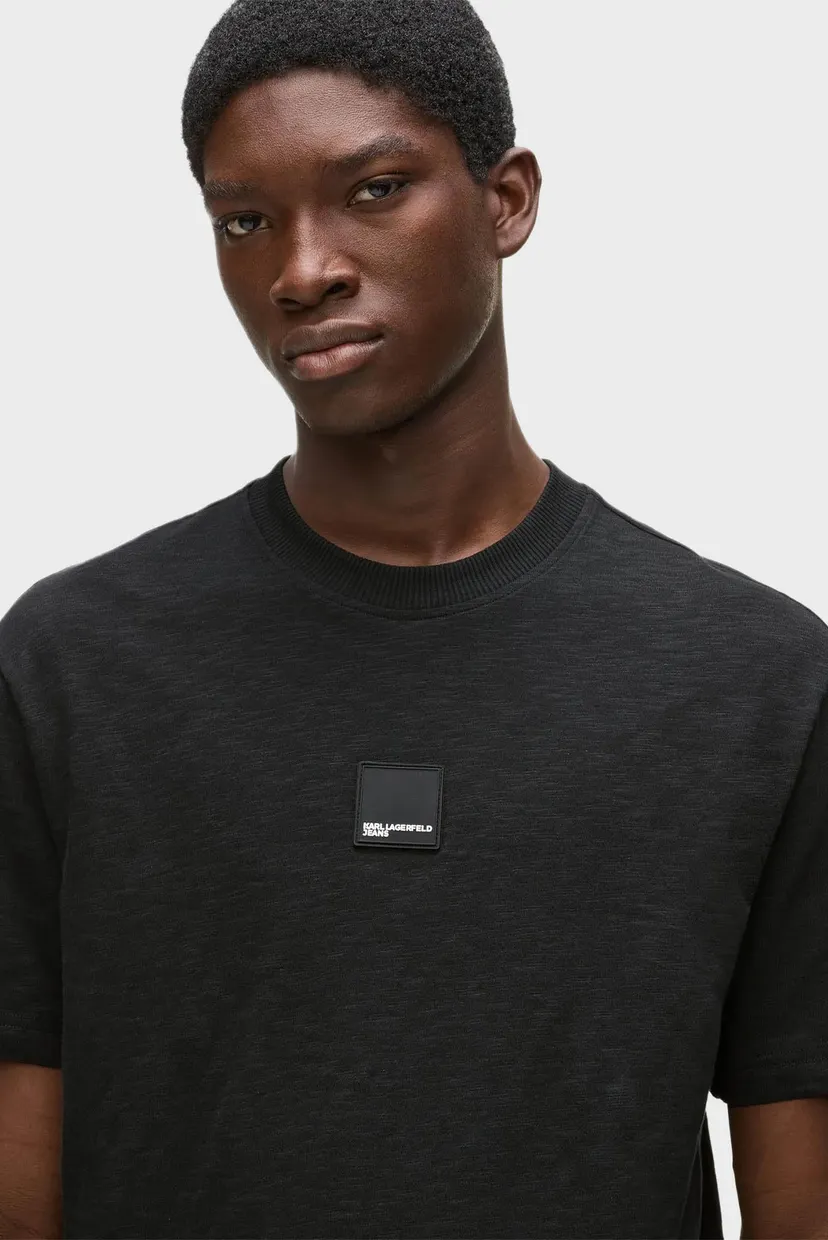 Tricou/KLJ REG CURVED HEM SLUB TEE 4