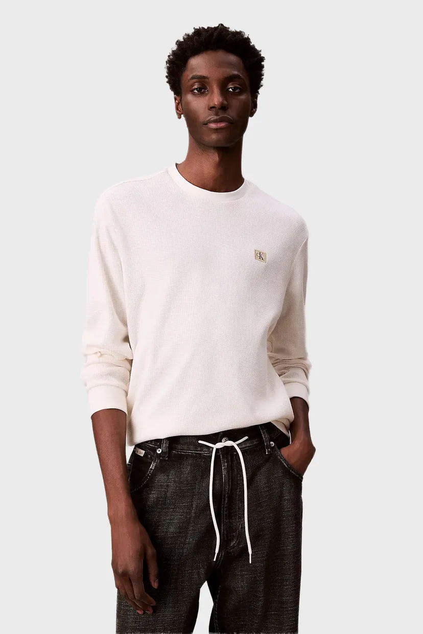 Футболка/LS WAFFLE BADGE CREWNK TEE 5