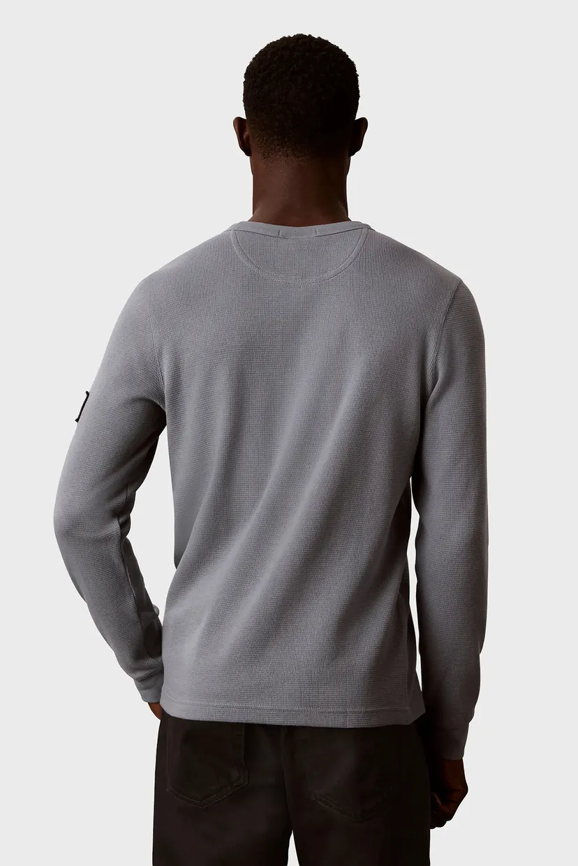 Maneca lunga/LS WAFFLE BADGE CREWNK TEE 4