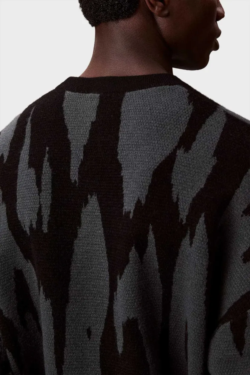 Свитер/LS ABSTRACT JACQUARD CRWNK SWTR 5