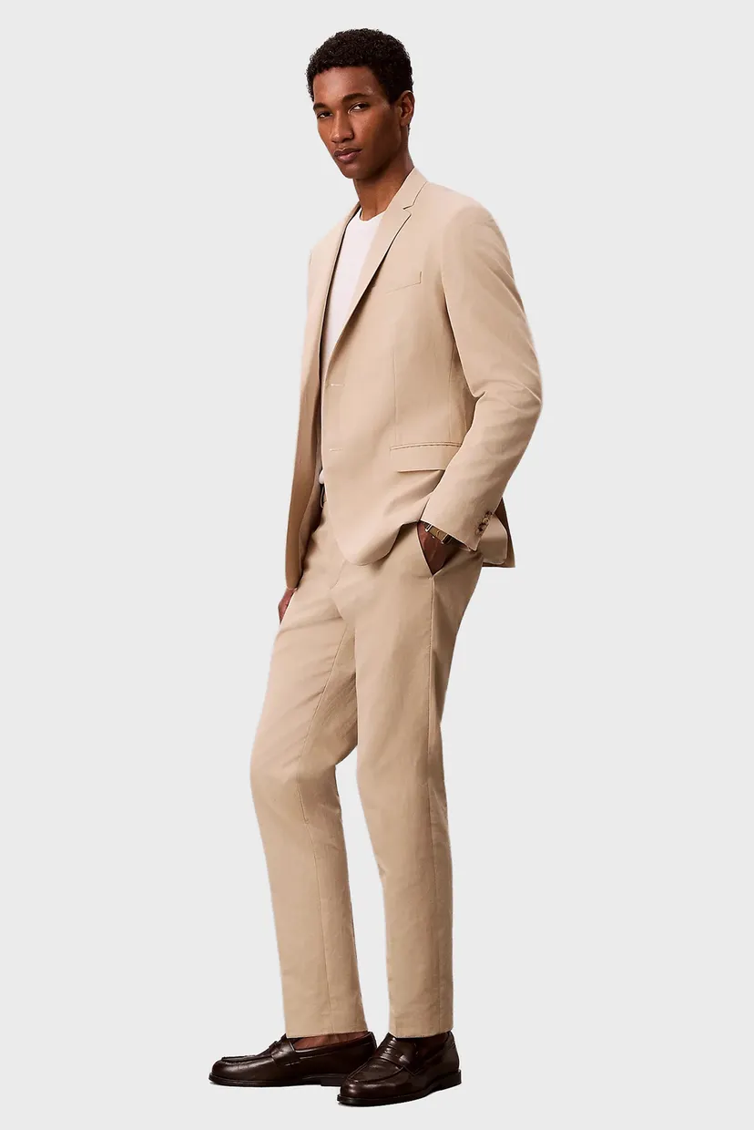 Pantaloni/LINEN BLEND SLIM TROUSER 3