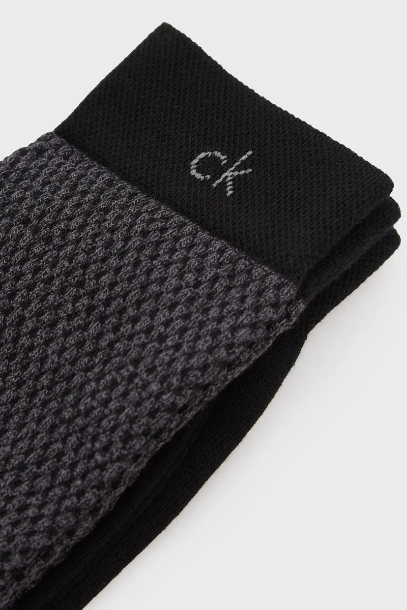 Носки/CK MEN SOCK 2P MOULINE STRUCTU 3