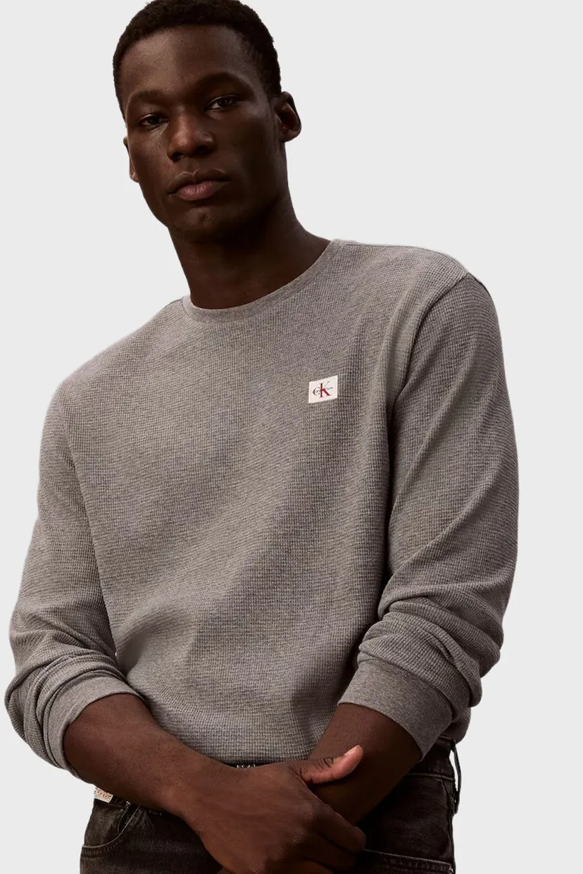 Лонгслив/LS WAFFLE BADGE CREWNK TEE 4