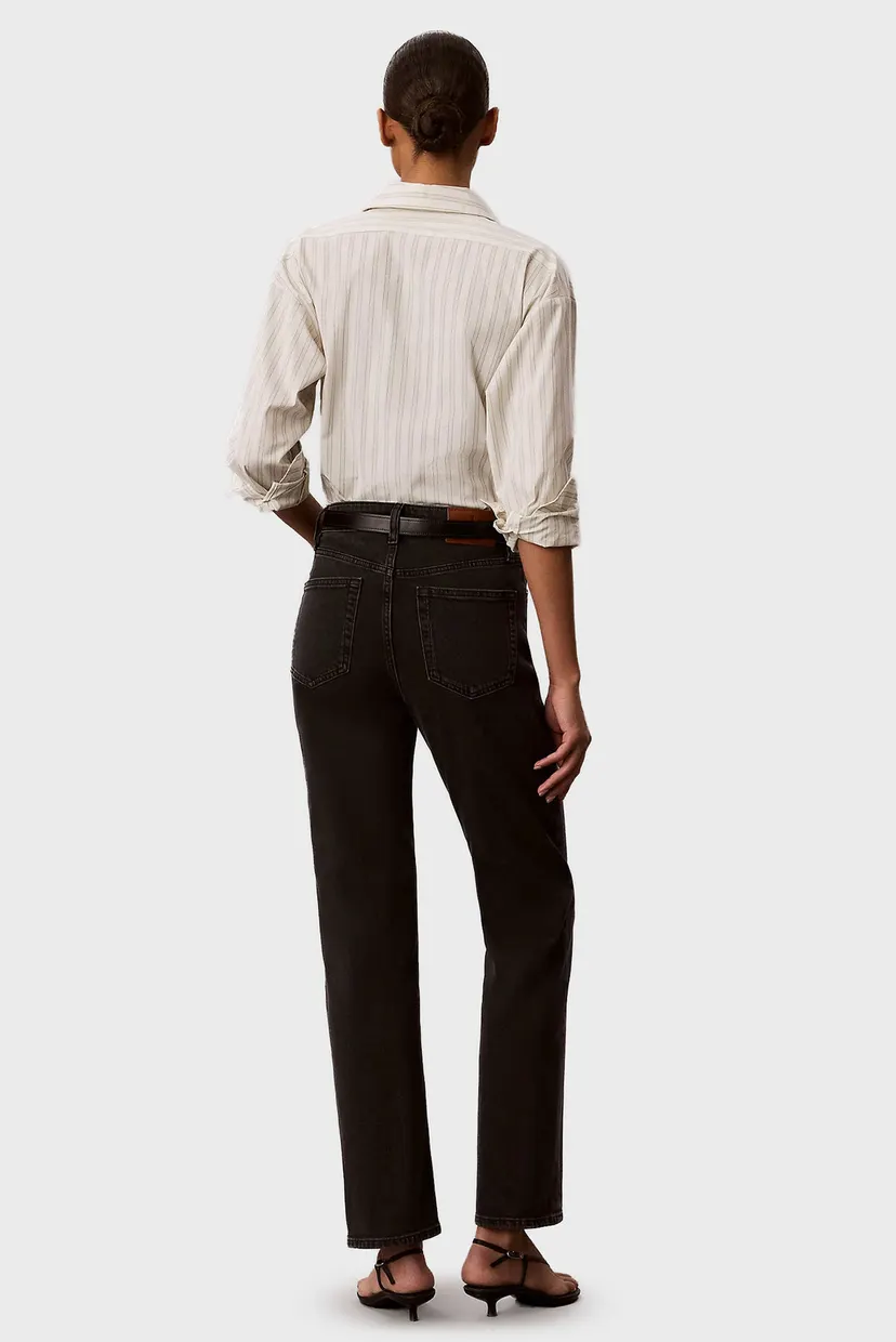 Джинсы/HIGH RISE STRAIGHT MIDNIGHT BLK 4