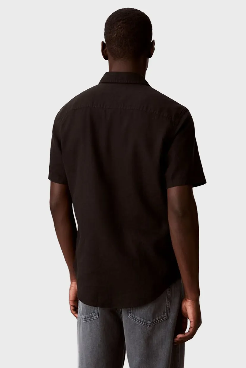 Рубашка с коротким рукавом/SS SOLID CAUSAL LINEN CLASSIC SH 4