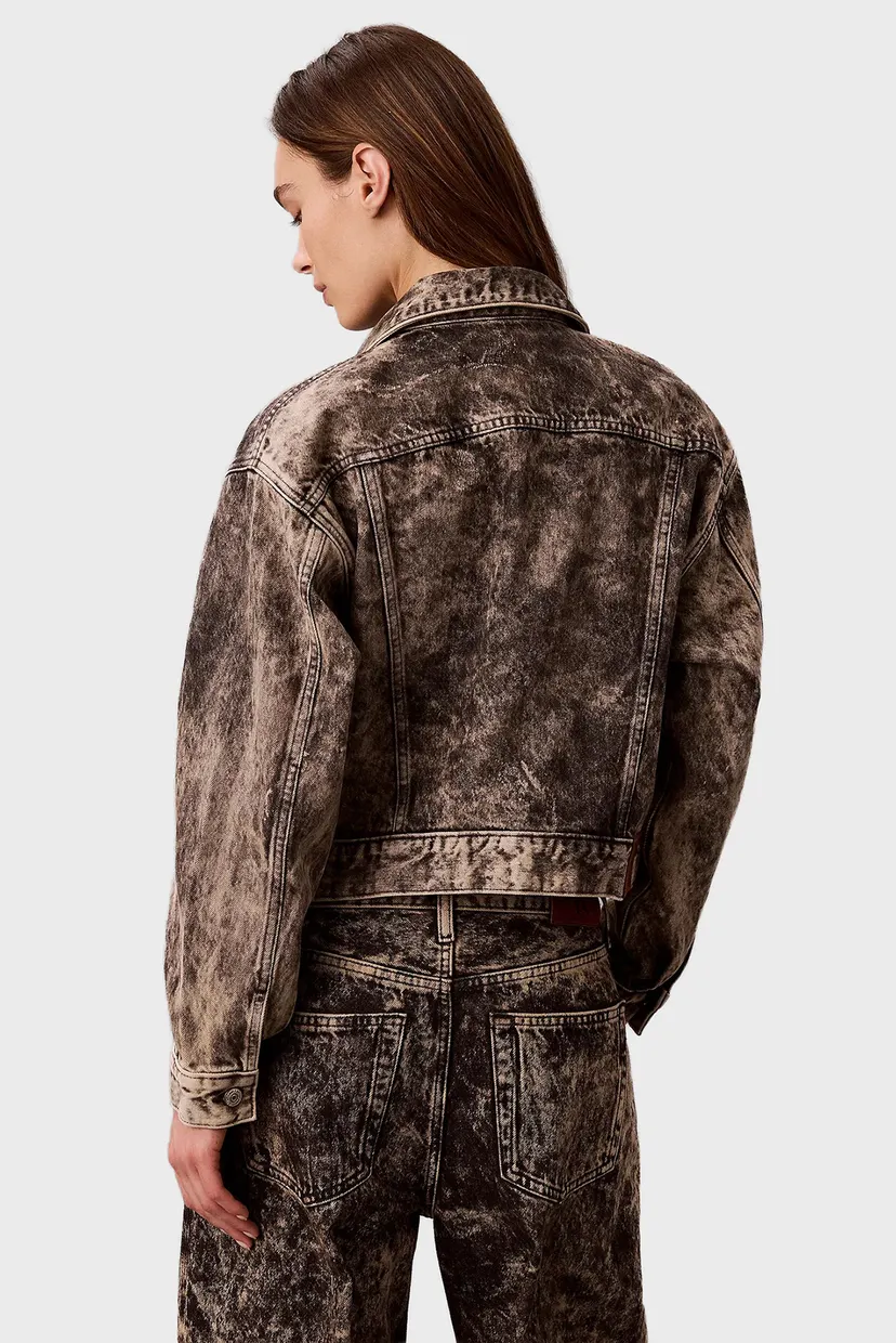 Куртка джинсовая/90s TRUCKER JACKET BLACK TOBACCO 4