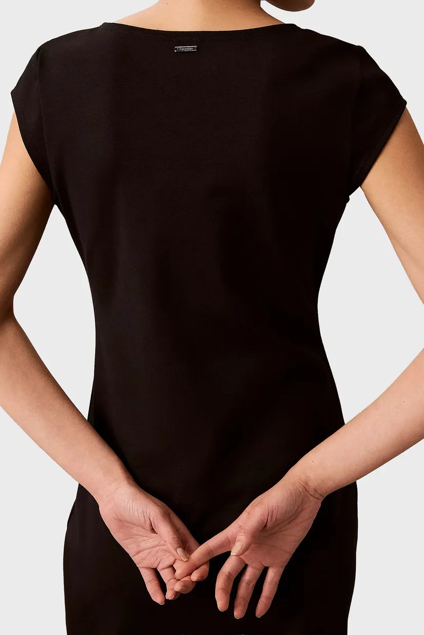 Rochie/CAP SLV INTERLOCK MIDI DRESS 6