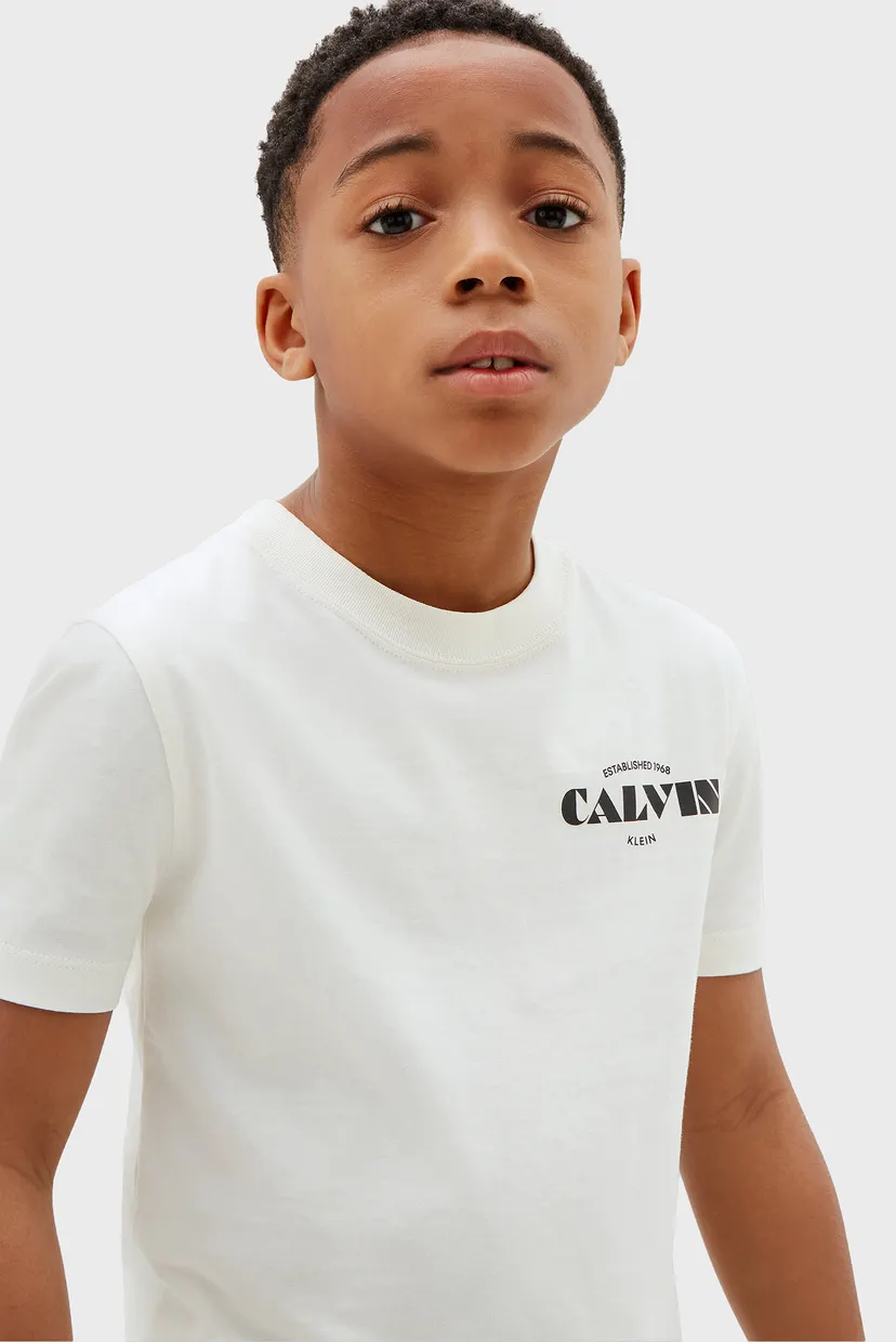 Футболка/CALVIN SMALL CHEST PRINT TEE SS 5