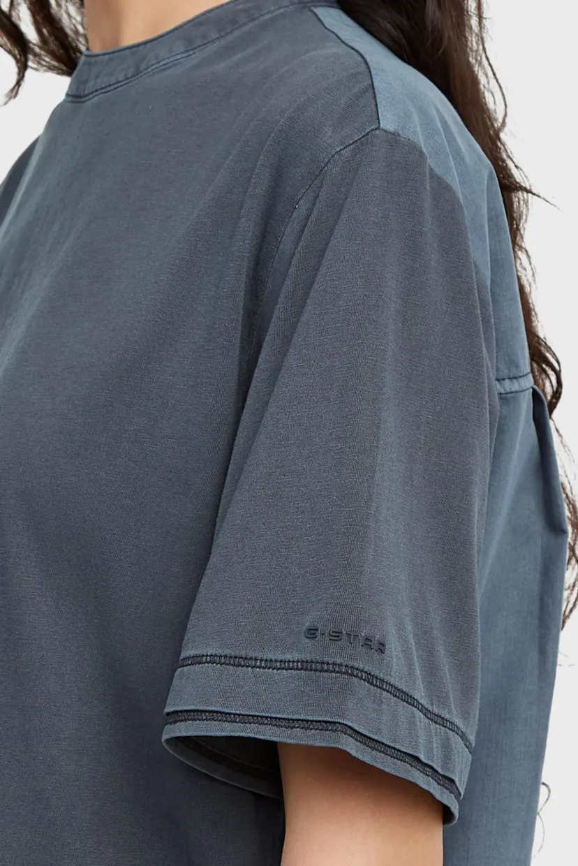 Tricou/Woven mix washed relaxed r t wmn 4
