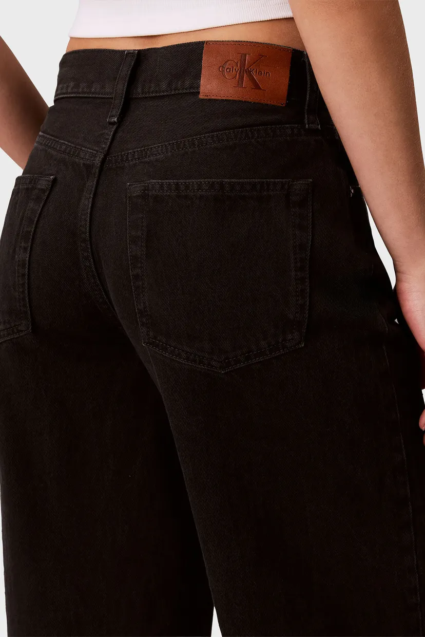 Джинсы/THE WIDE LEG WORN BLACK 5