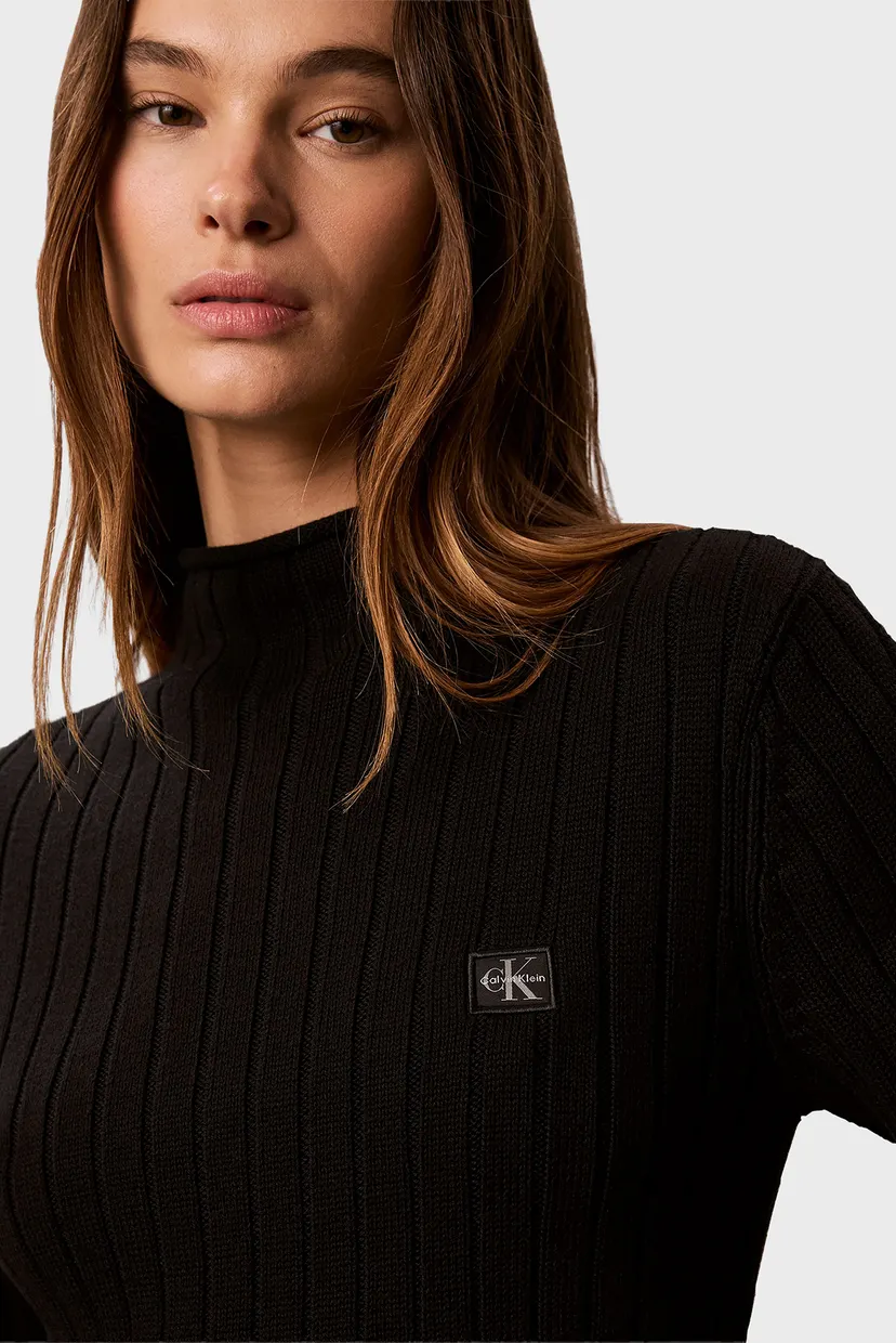 Pulover/WOVEN LABEL TNECK SWEATER 5