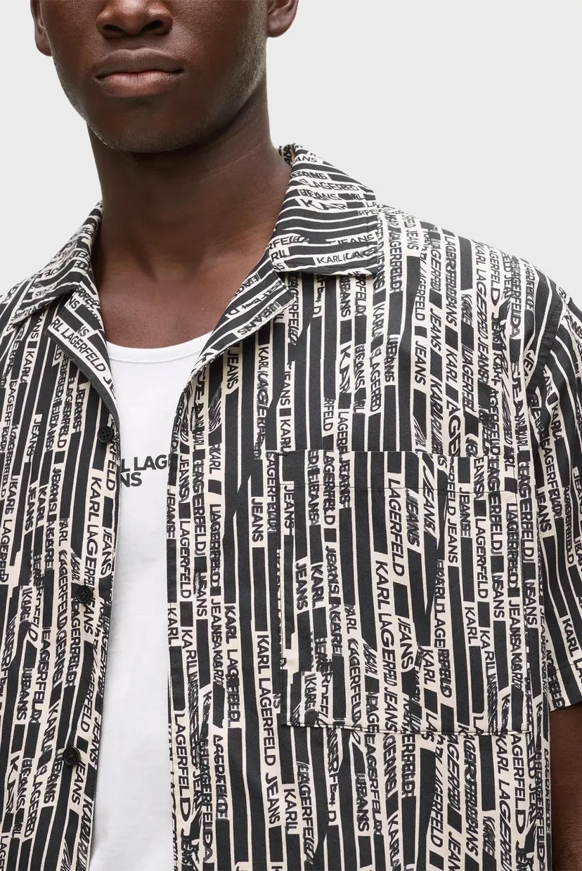 Cămașă cu mâneci scurte/KLJ SS AOP SHIRT 5