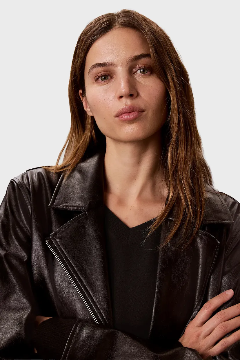 Geaca de piele/FAUX LEATHER MOTO JACKET 5