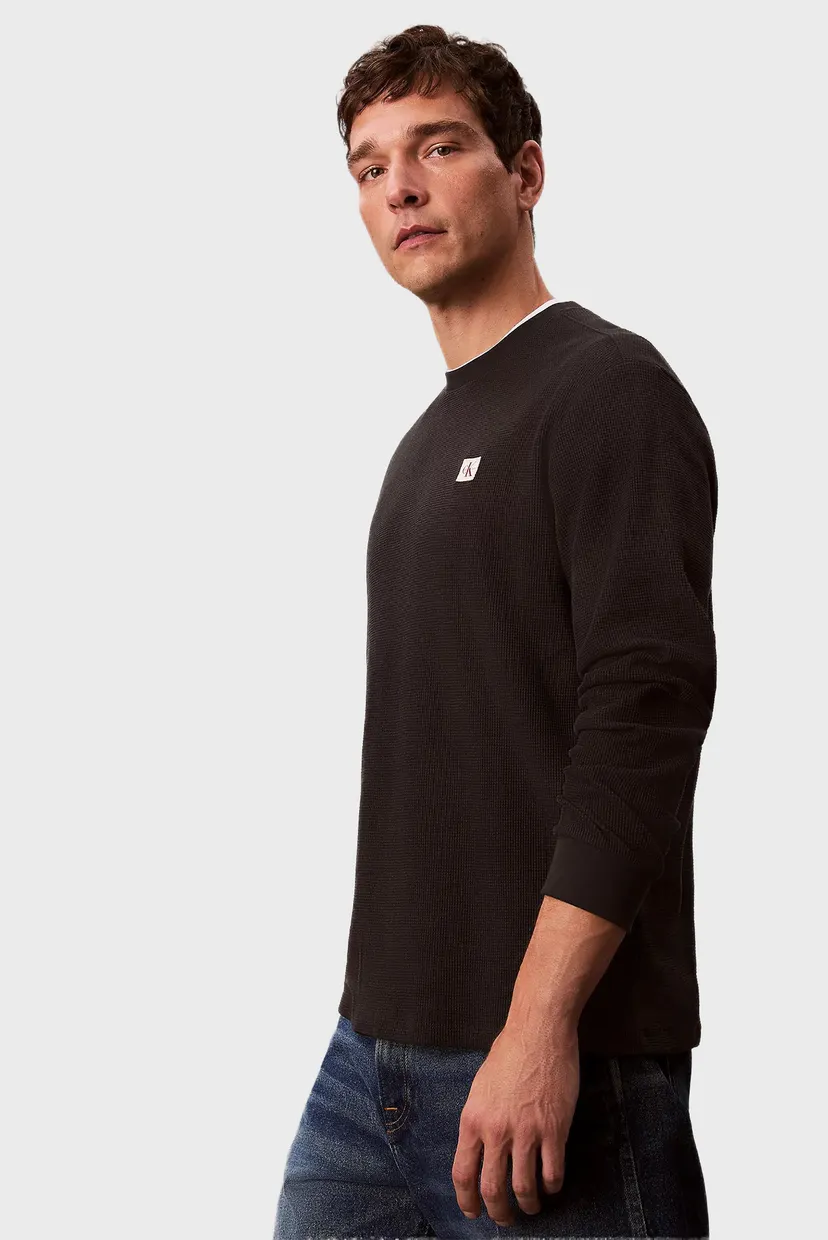 Футболка/LS WAFFLE BADGE CREWNK TEE 4