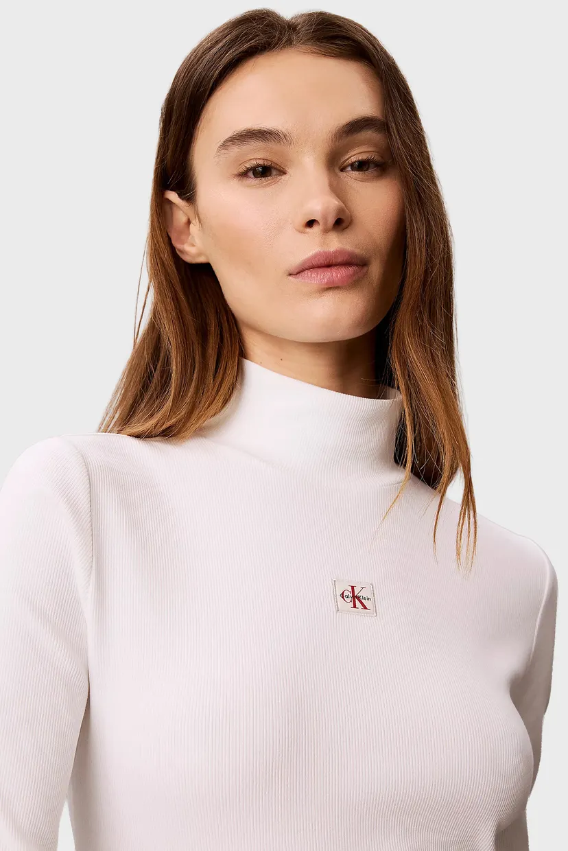 Лонгслив/LS WOVEN LABEL 2X2 BABY RIB TURT 5