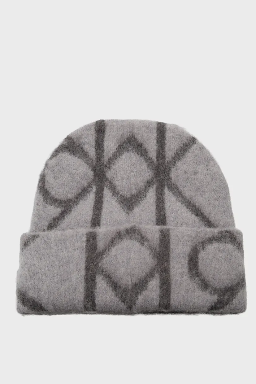Шапка/EMBLEM AOP BRUSHED BEANIE 3