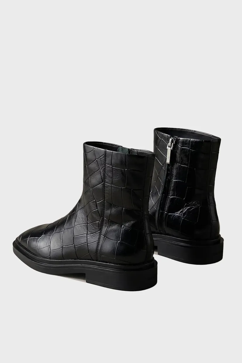 Ботинки/SQUARE ANKLE BOOT ZIP CROC LTH 5