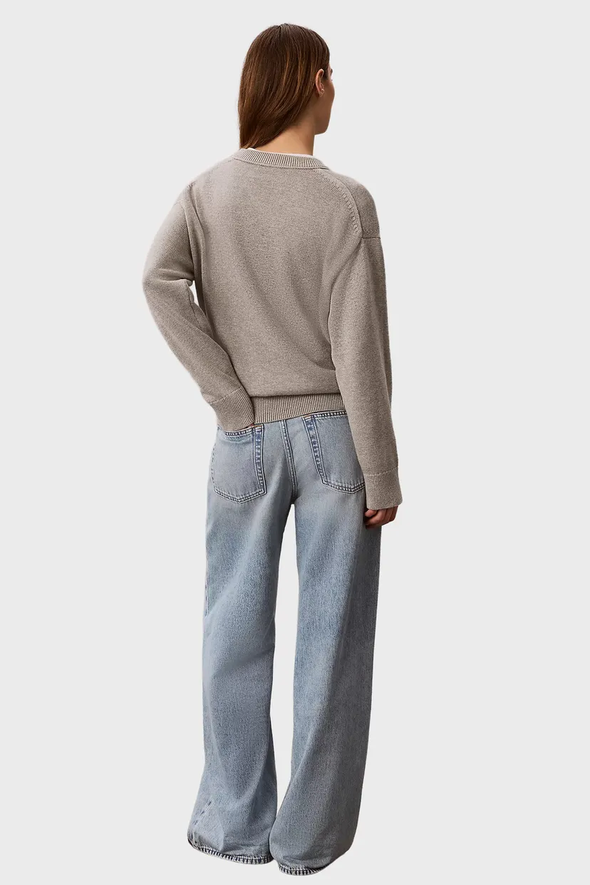 Свитер/CONTRAST LOGO LS SWEATER 4