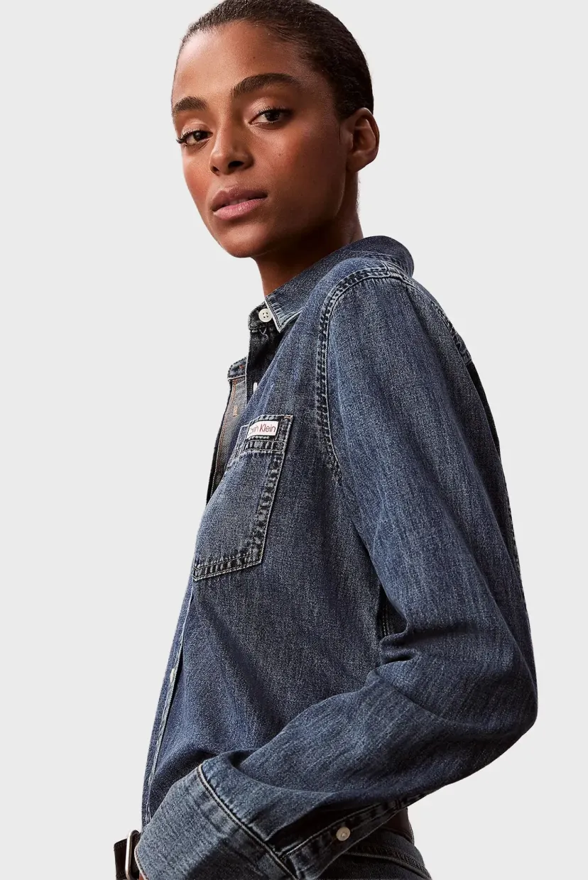 Cămaşă/LS CLASSIC DENIM SHIRT BLUE WHAR 3