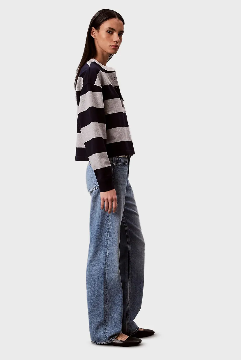 Maneca lunga/LS VARSITY STRIPED HENLEY TOP 3