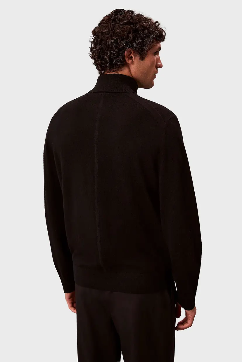 Golf/LS 100% MERINO T-NECK 14GG 3