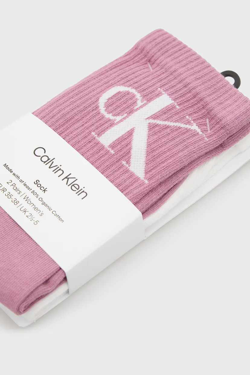 Носки/CKJ WOMEN SOCK 2P MONOGRAM 4