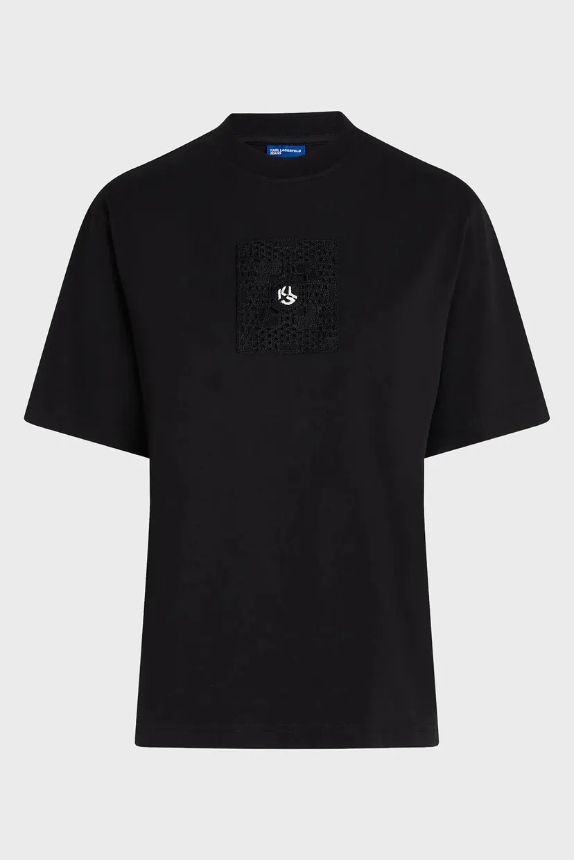 Футболка/klj regular crochet tee 5