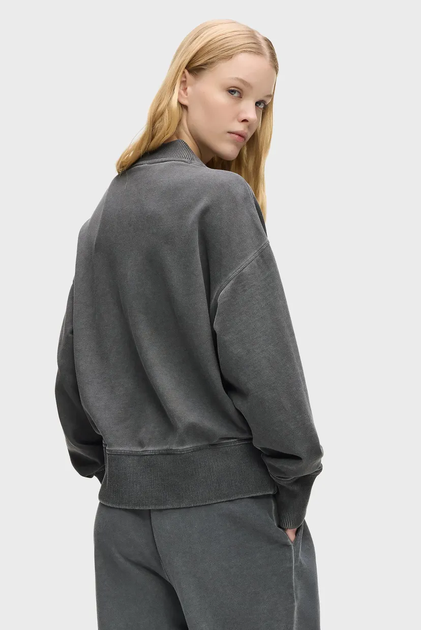 Raglan/KLJ RELAXED WASHED ZIP BOMBER 3