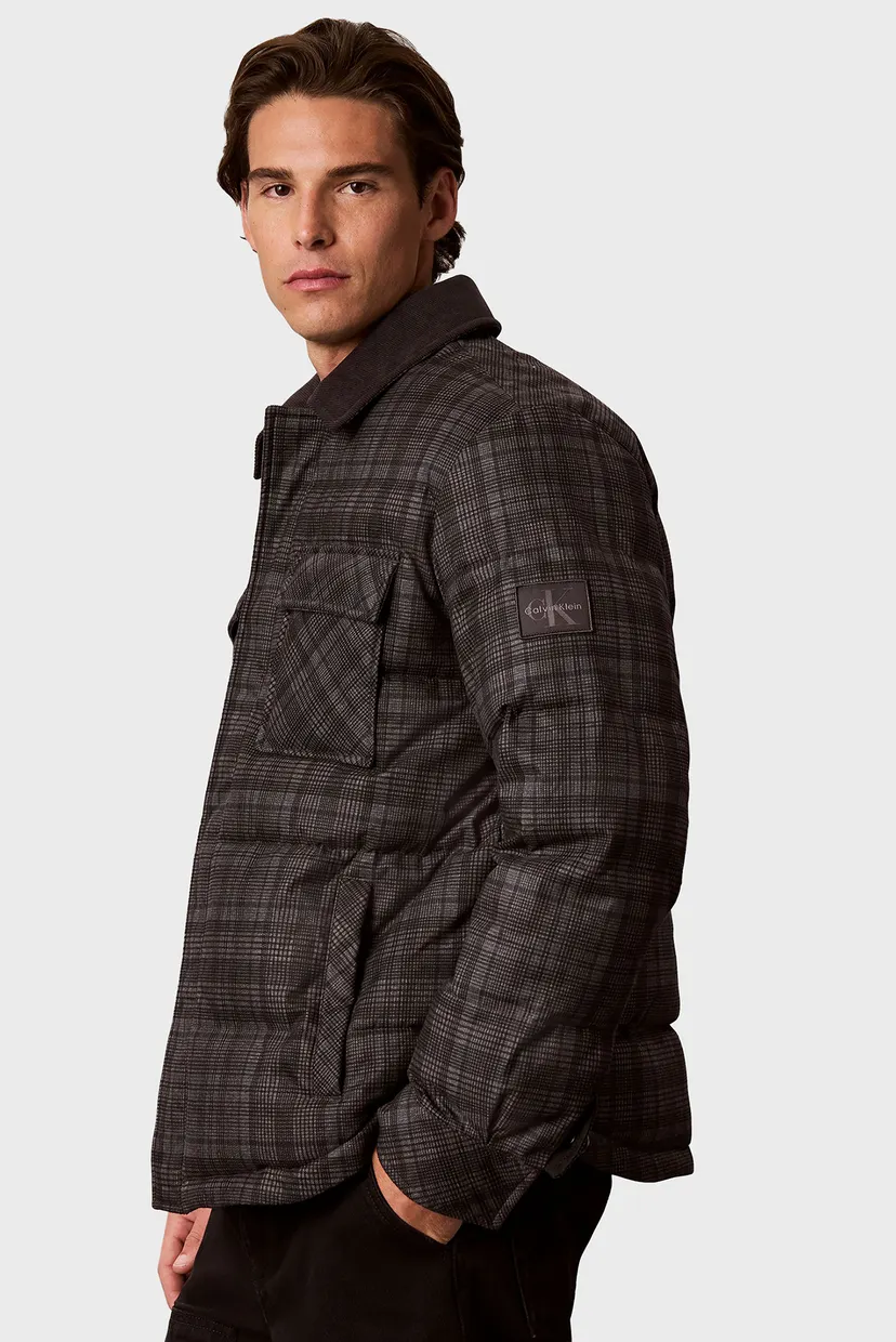 Куртка демисезонная/LS PRINTED PLAID PUFFER JKT 3