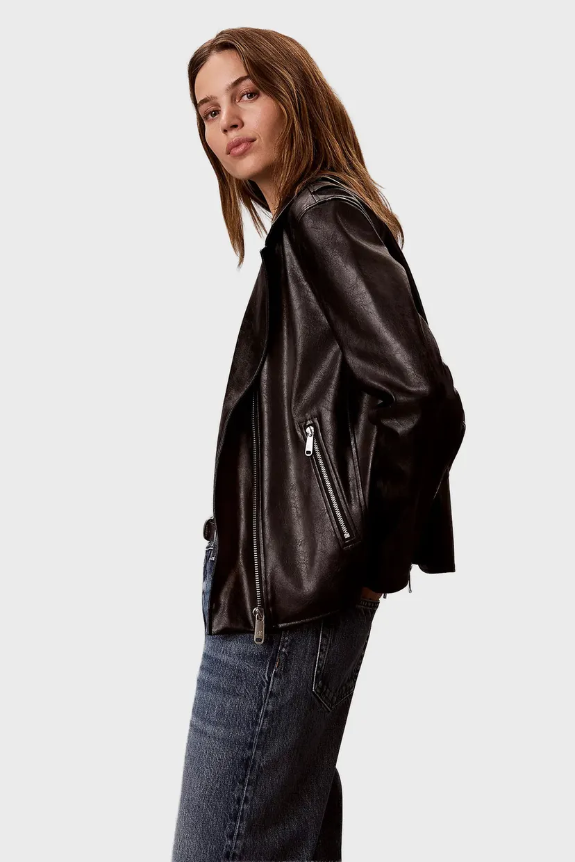 Geaca de piele/FAUX LEATHER MOTO JACKET 3