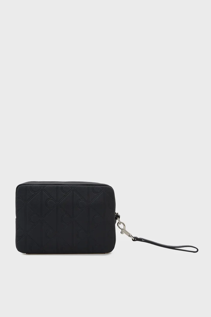 Кошелек/XL EMBLEM AOP EMBOSS POUCH W/H 4