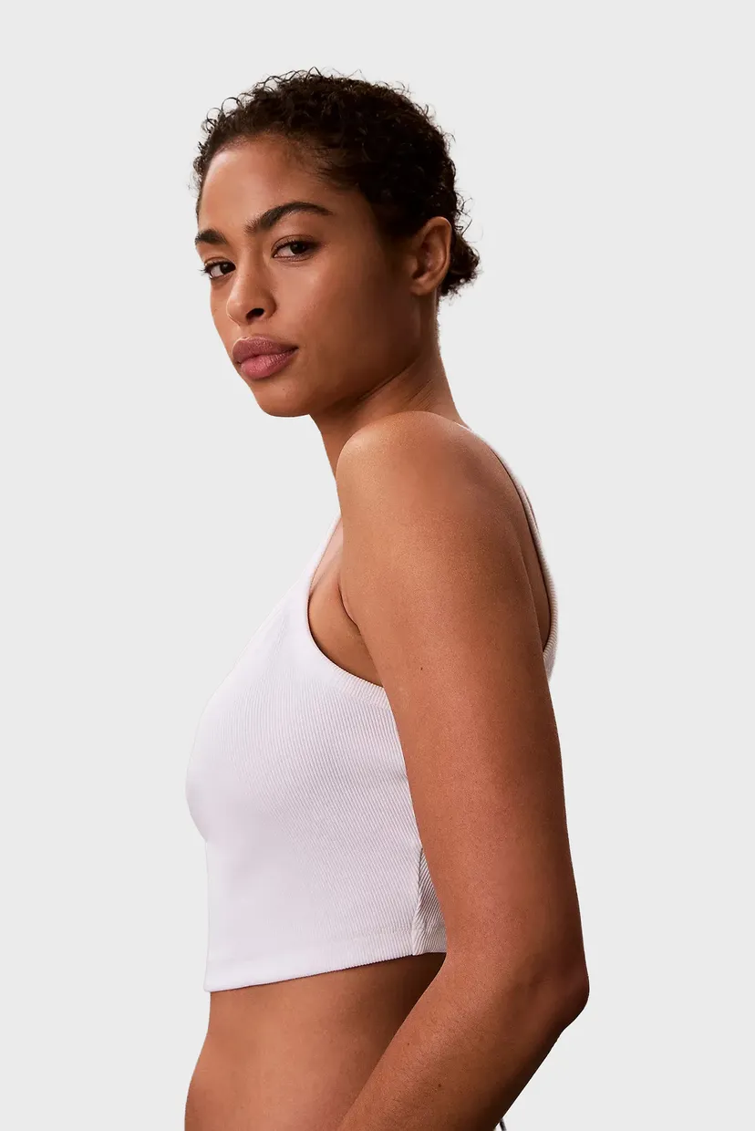 Топ/WOVEN LABEL 2X2 BABY RIB CROPPED 5