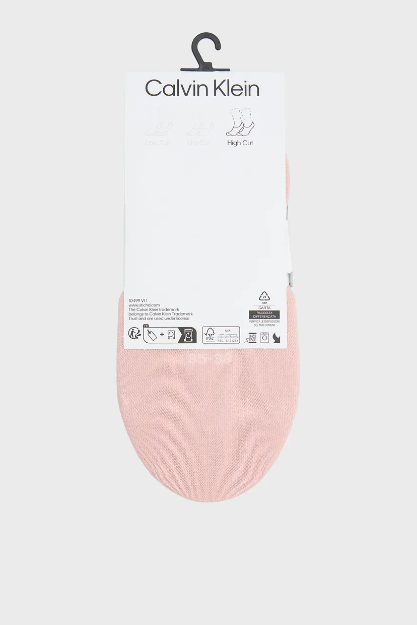 Șosete invizibile/CK WOMEN FOOTIE HIGH CUT 2P 3