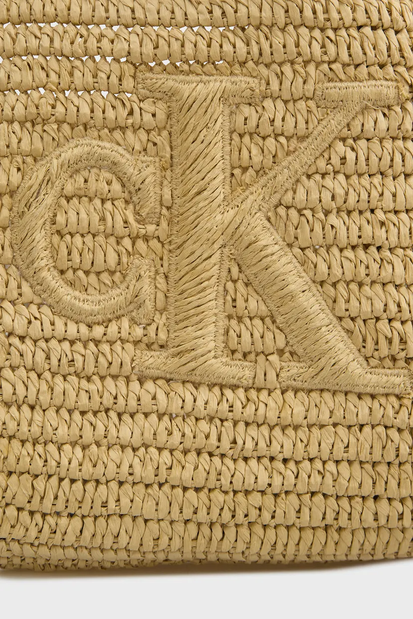 Geanta/BOLD CK RAFFIA LG SHOULDER BAG 5