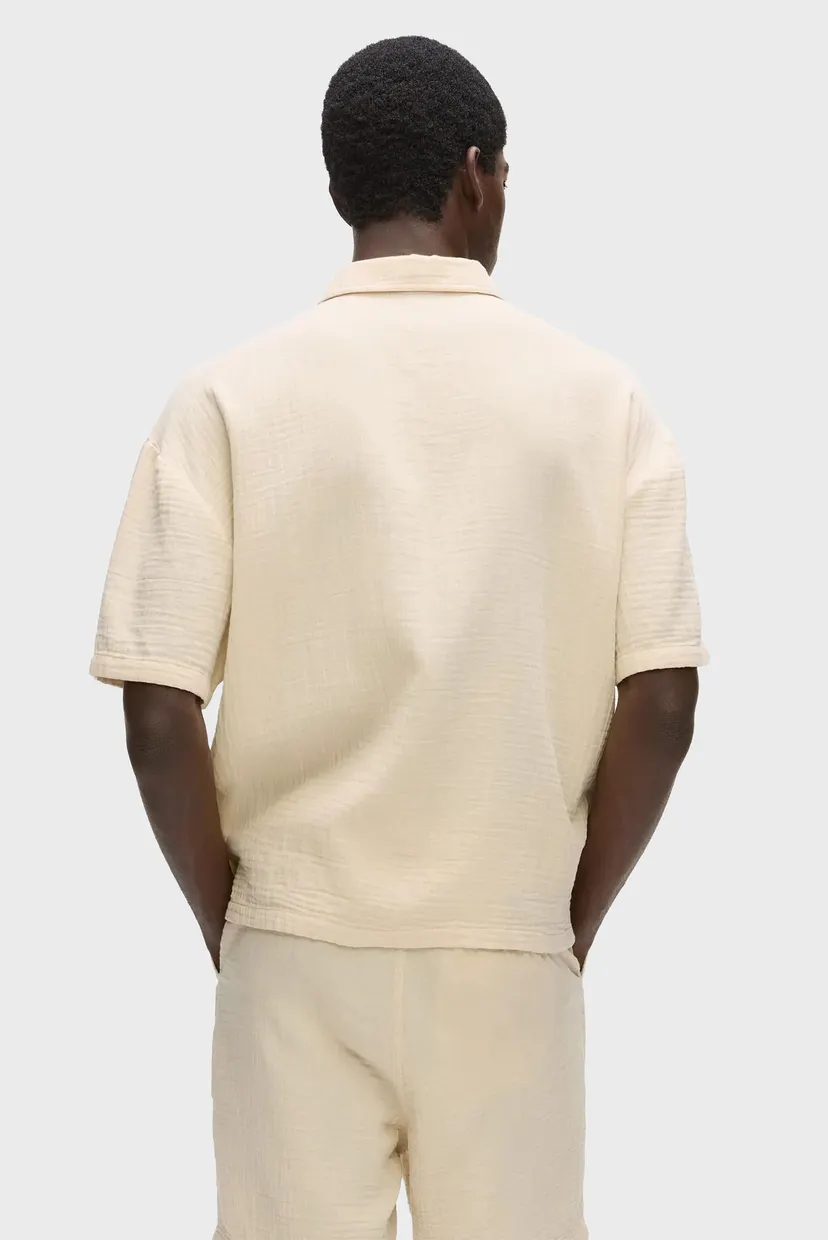 Рубашка с коротким рукавом/KLJ SS CRINKLED SHIRT 3