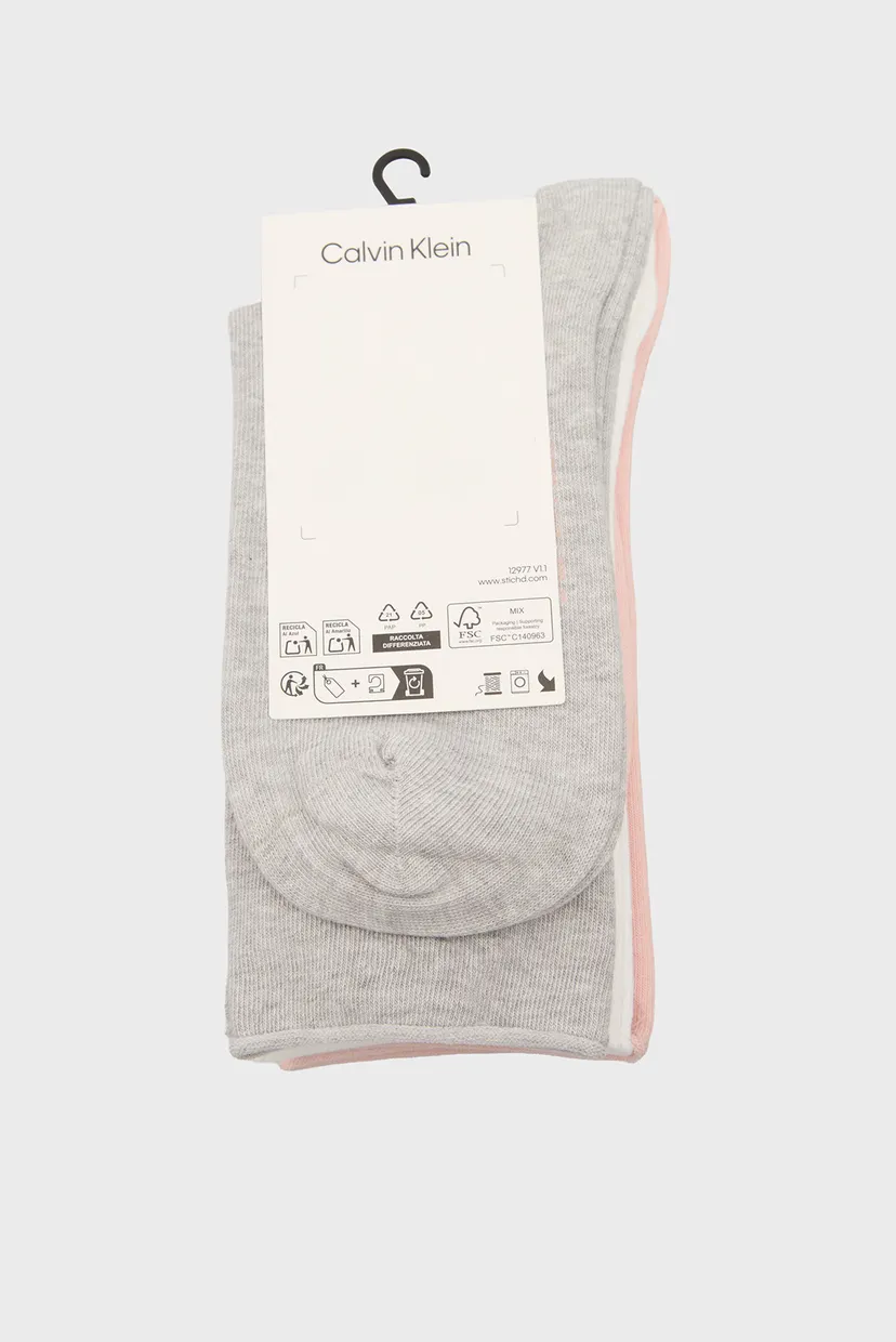 Șosete/CK WOMEN SOCK 3P ROLLTOP 3