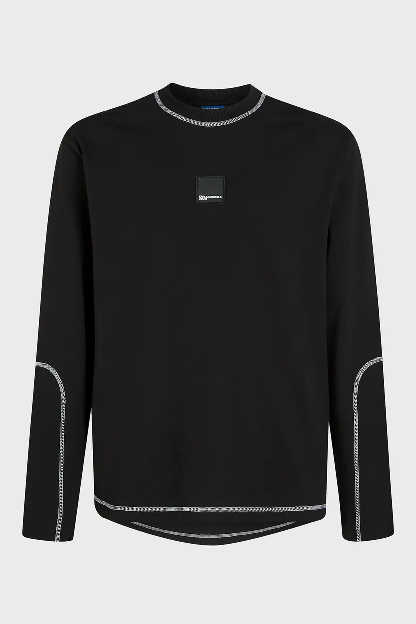 Лонгслив/KLJ REG LS CURVED HEM TEE 5