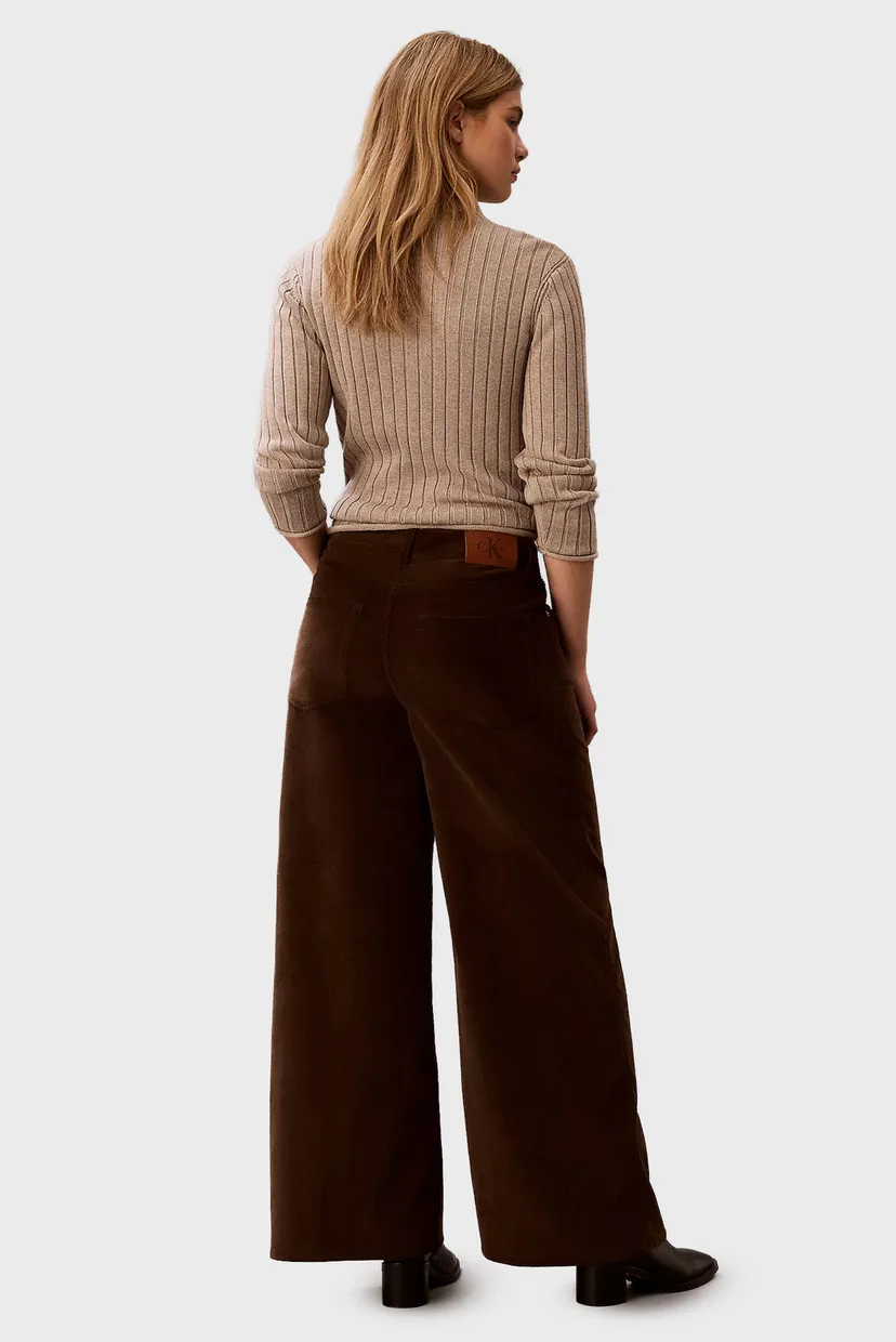 Pantaloni/CORDUROY WIDE LEG PANTS 4
