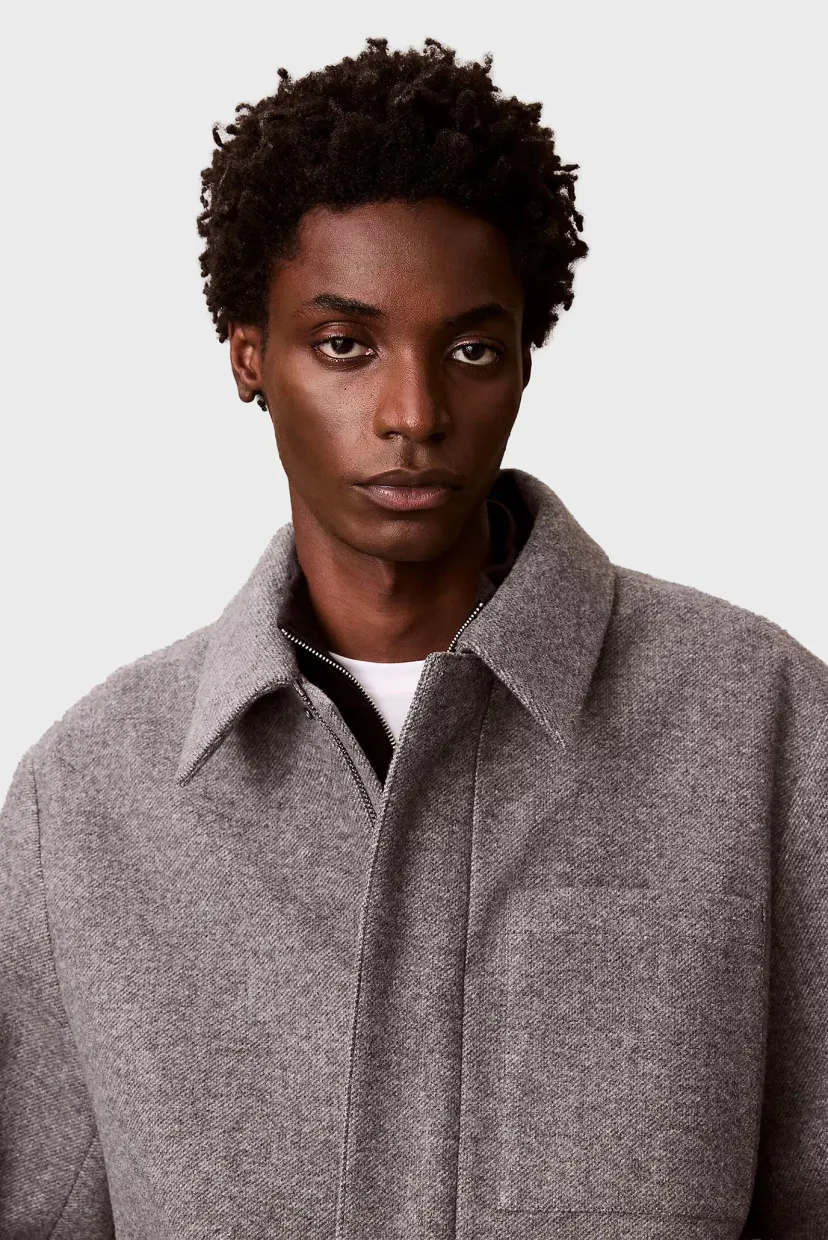 Geaca demi-sezon/LS FILLED TECH WOOL SHIRT JACKET 5