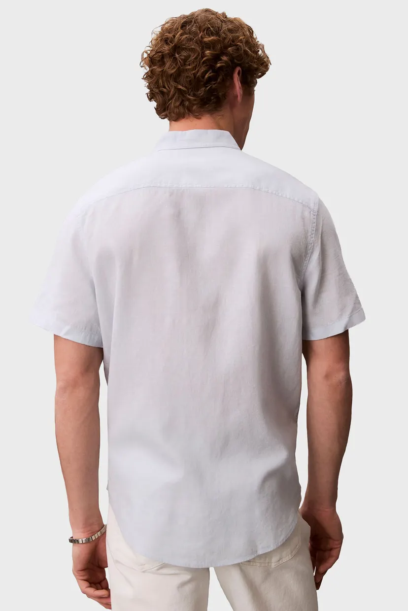 Рубашка с коротким рукавом/SS SOLID CAUSAL LINEN CLASSIC SH 3