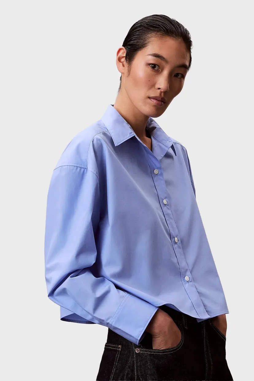 Рубашка/Crisp Poplin Oversized Cropped S 4