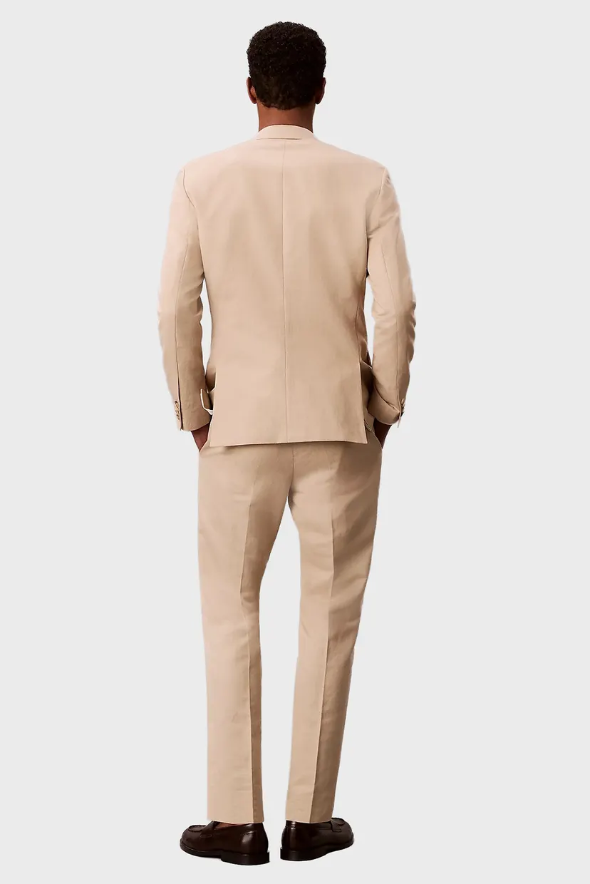Pantaloni/LINEN BLEND SLIM TROUSER 4