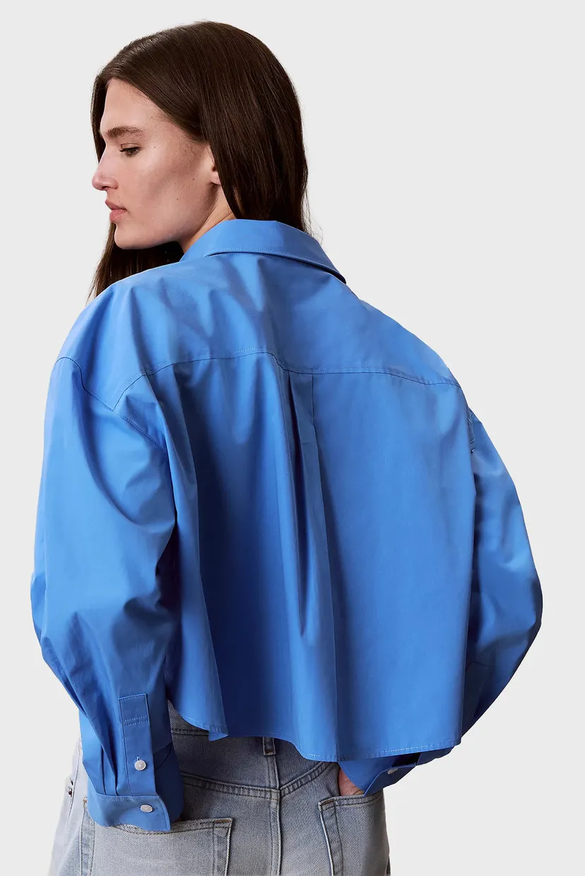 Cămaşă/COTTON POPLIN CROPPED SHIRT 3