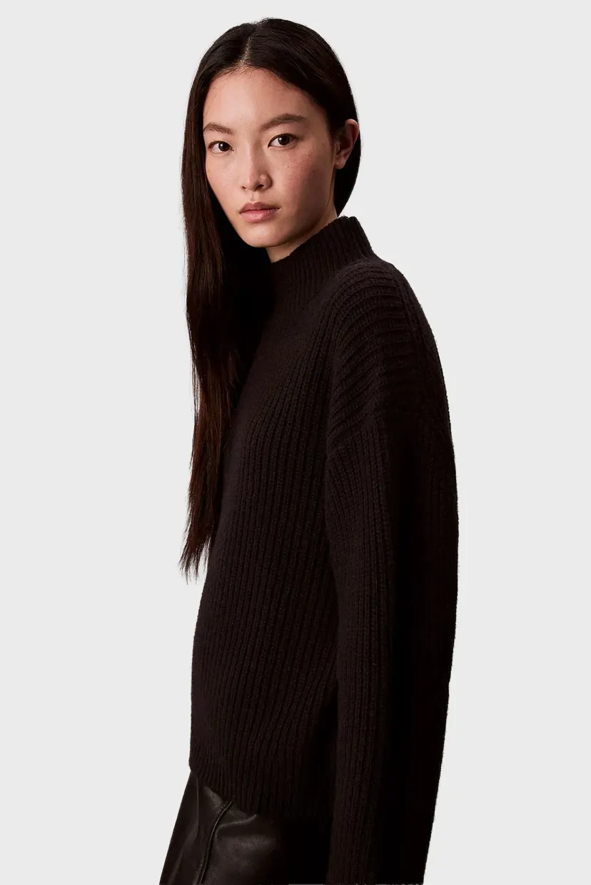 Гольф/Chunky Wool Blend T Neck Sweater 3
