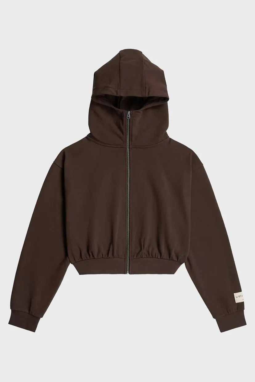 Raglan/Cropped full zip hdd relaxed sw wmn 6