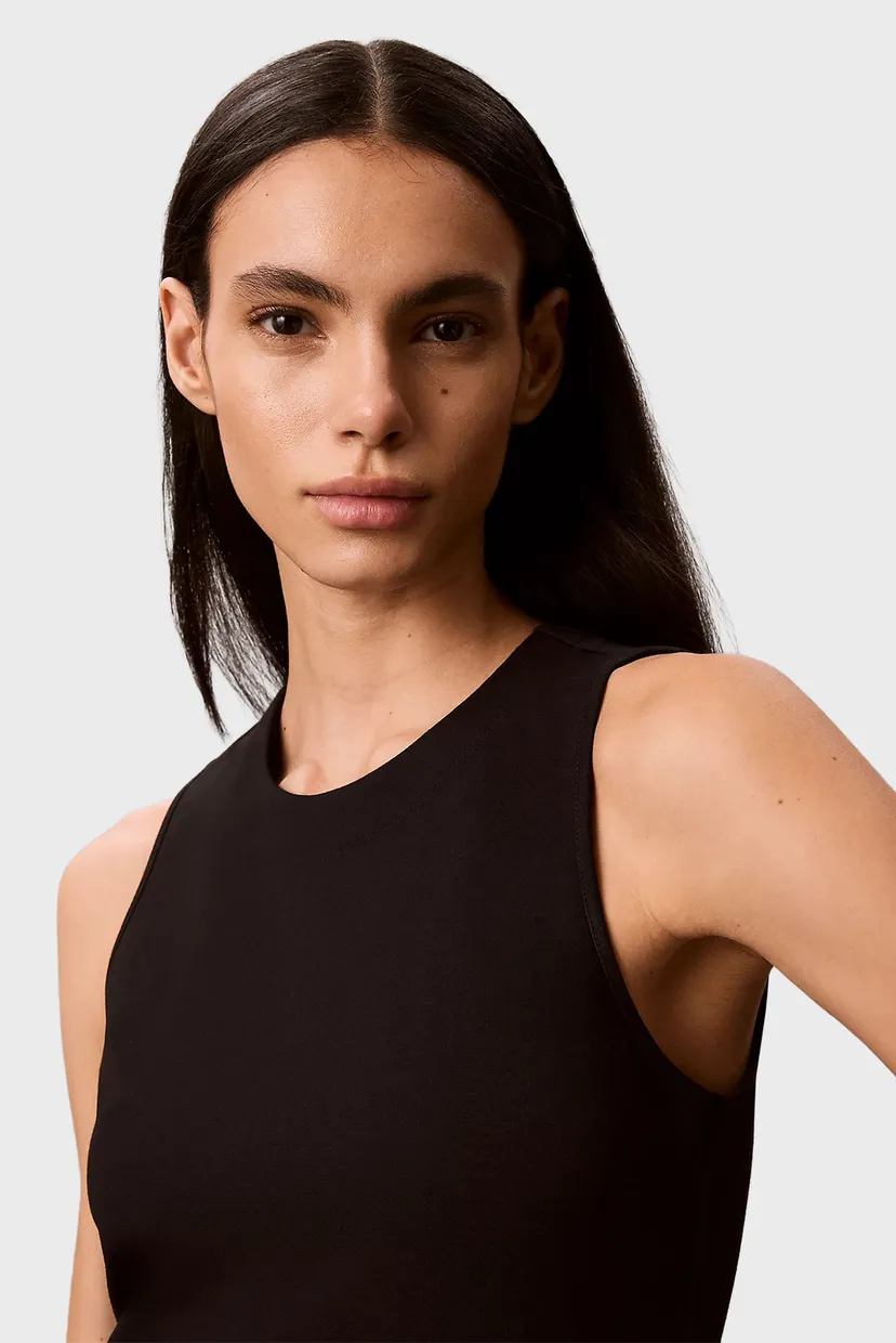 Rochie/SL INTERLOCK CREW NK FLARE MIDI 5