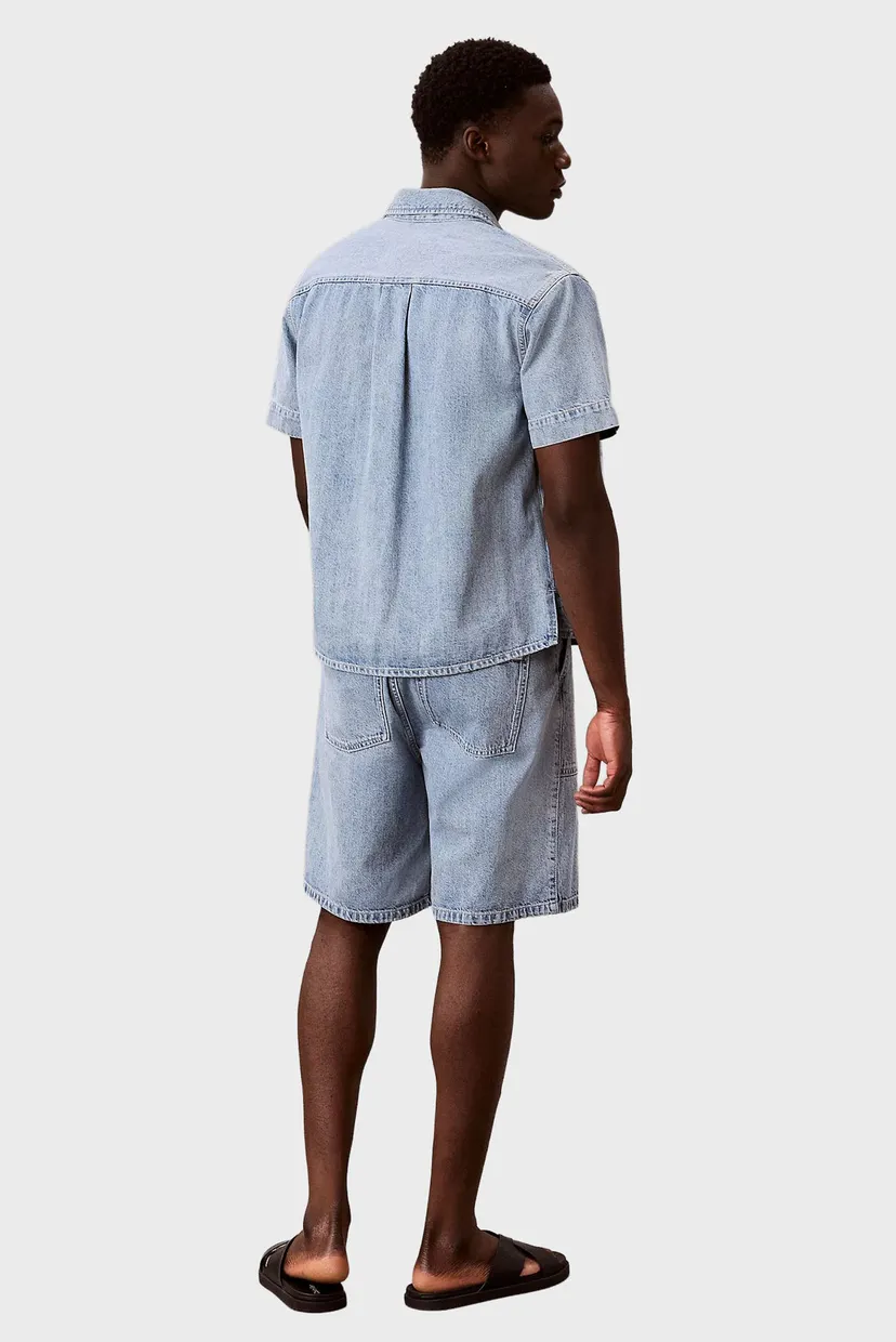 Pantaloni scurti/LINEN DENIM UTLITY SHORT SHALLOW 4